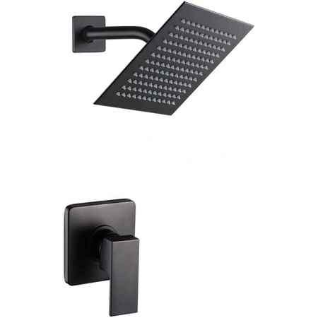 AMERICAN IMAGINATIONS Wall Mount Stainless Steel Shower Kit In Black Color AI-34363